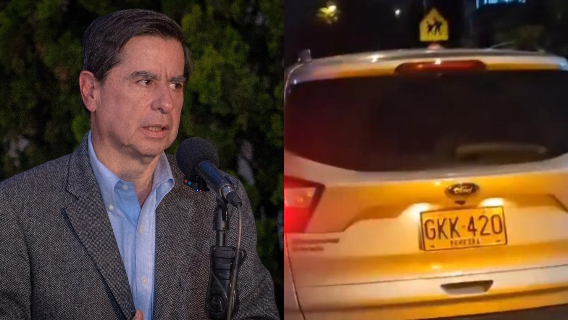 Imputan a uno de los delincuentes involucrados en balacera por intento de robo a camioneta de Juan Fernando Cristo en Bogotá (Archivo e imagen de la UNP)