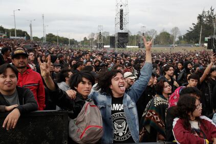 Público asistente a Rock al Parque 2022 en Bogotá.