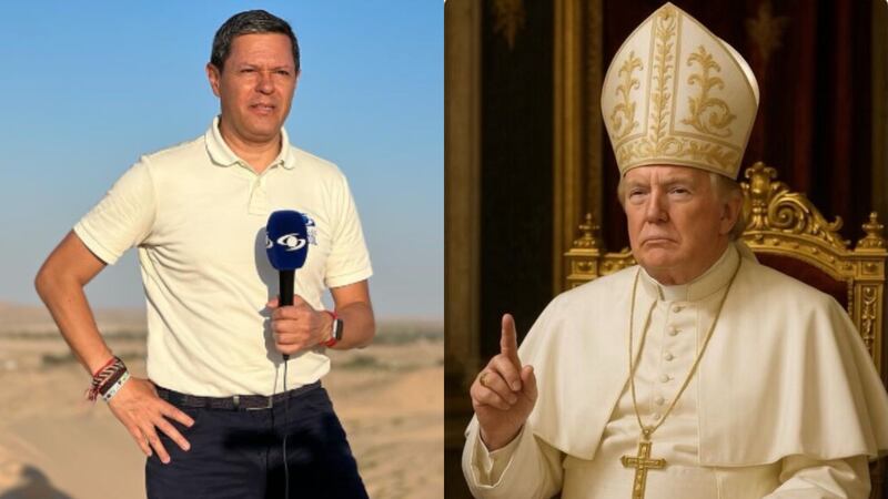 “Patanería”: Juan Roberto Vargas, de Noticias Caracol, reaccionó a la imagen de Trump vestido como papa