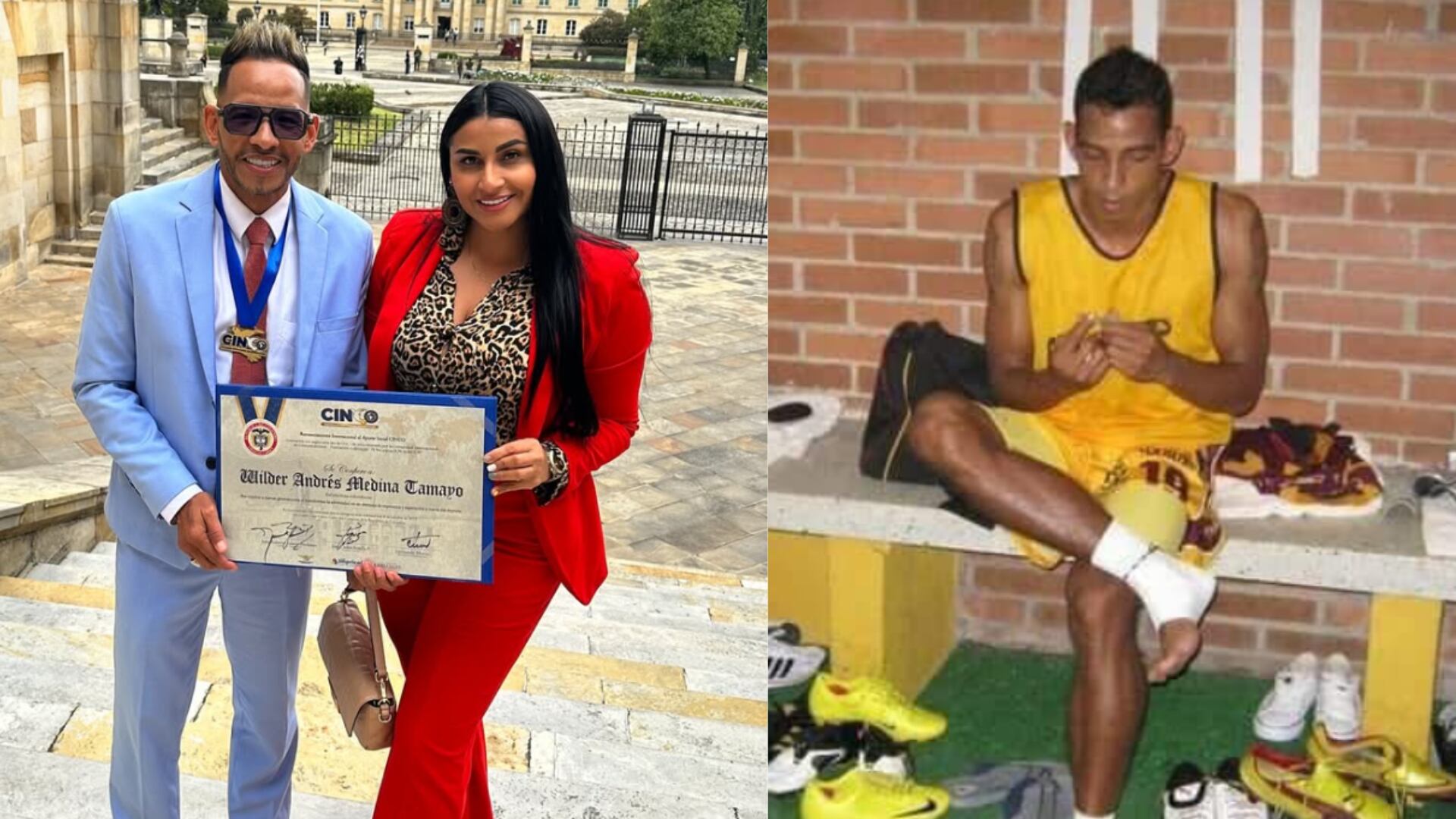 Wilder Medina ex Santa Fe recibió reconocimiento en el Congreso