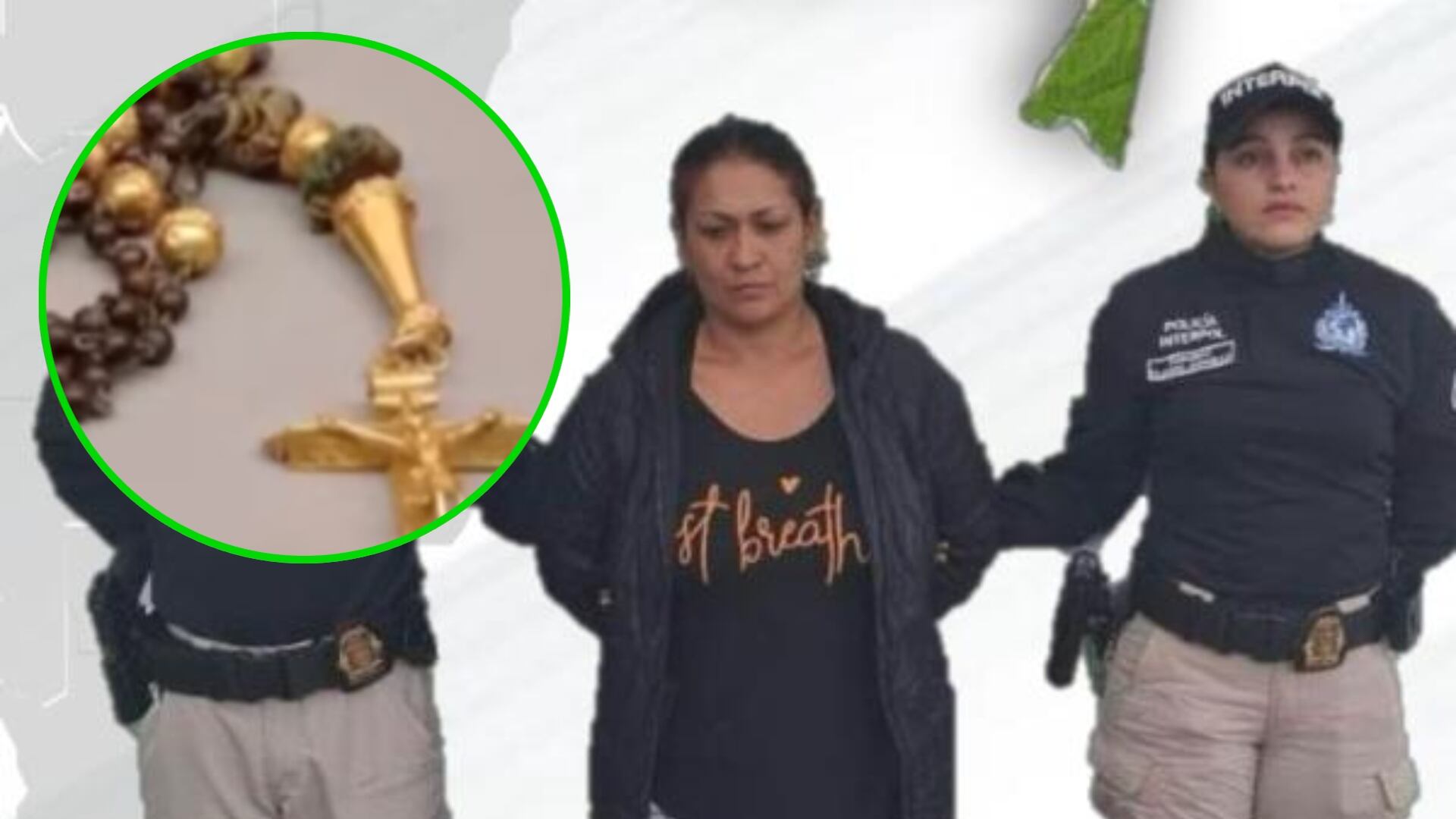 Mujer colombiana fue capturada por haber robado lujosa reliquia del siglo XIX avaluada por 8.000 millones (Redes sociales)