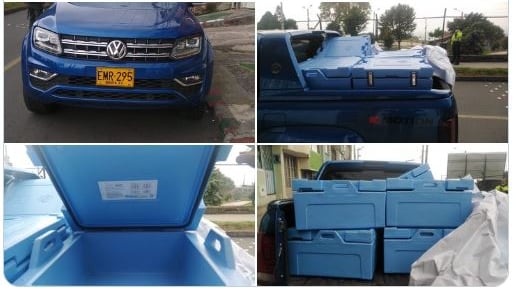 Recuperan camioneta para transporte de vacunas robada en Bogotá