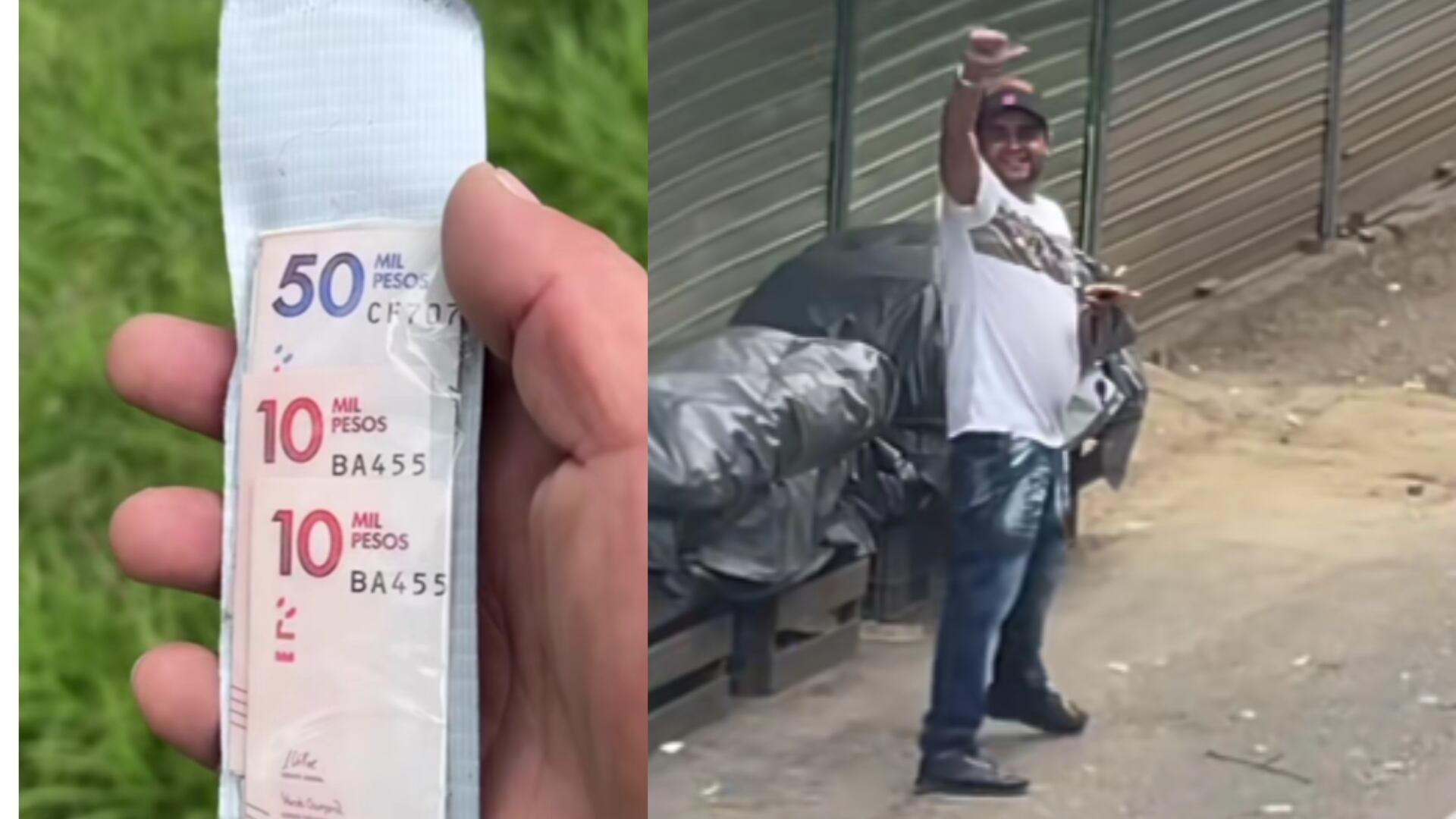 Cientos de personas se han hecho lo del día gracias a la acción benéfica de un hombre que esconde dinero en varias ciudades de Colombia