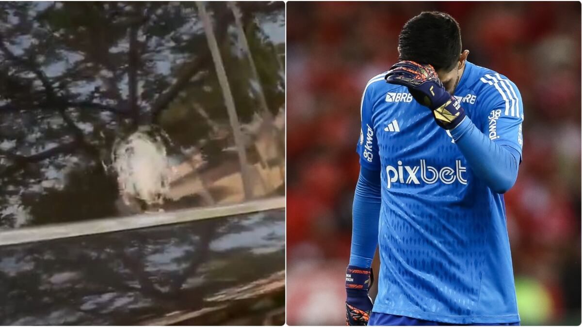 Balearon el auto de Agustín Rossi, portero de Flamengo, tras partido de Copa Libertadores