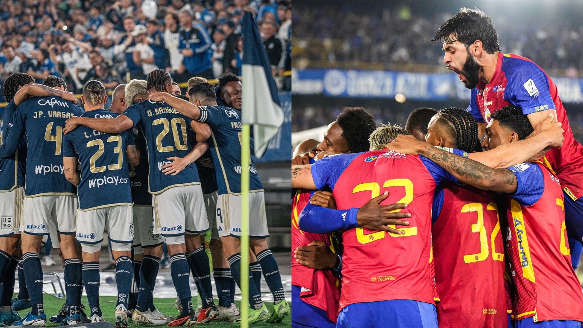 Millonarios y Pasto - Fotos: Redes sociales de los equipos