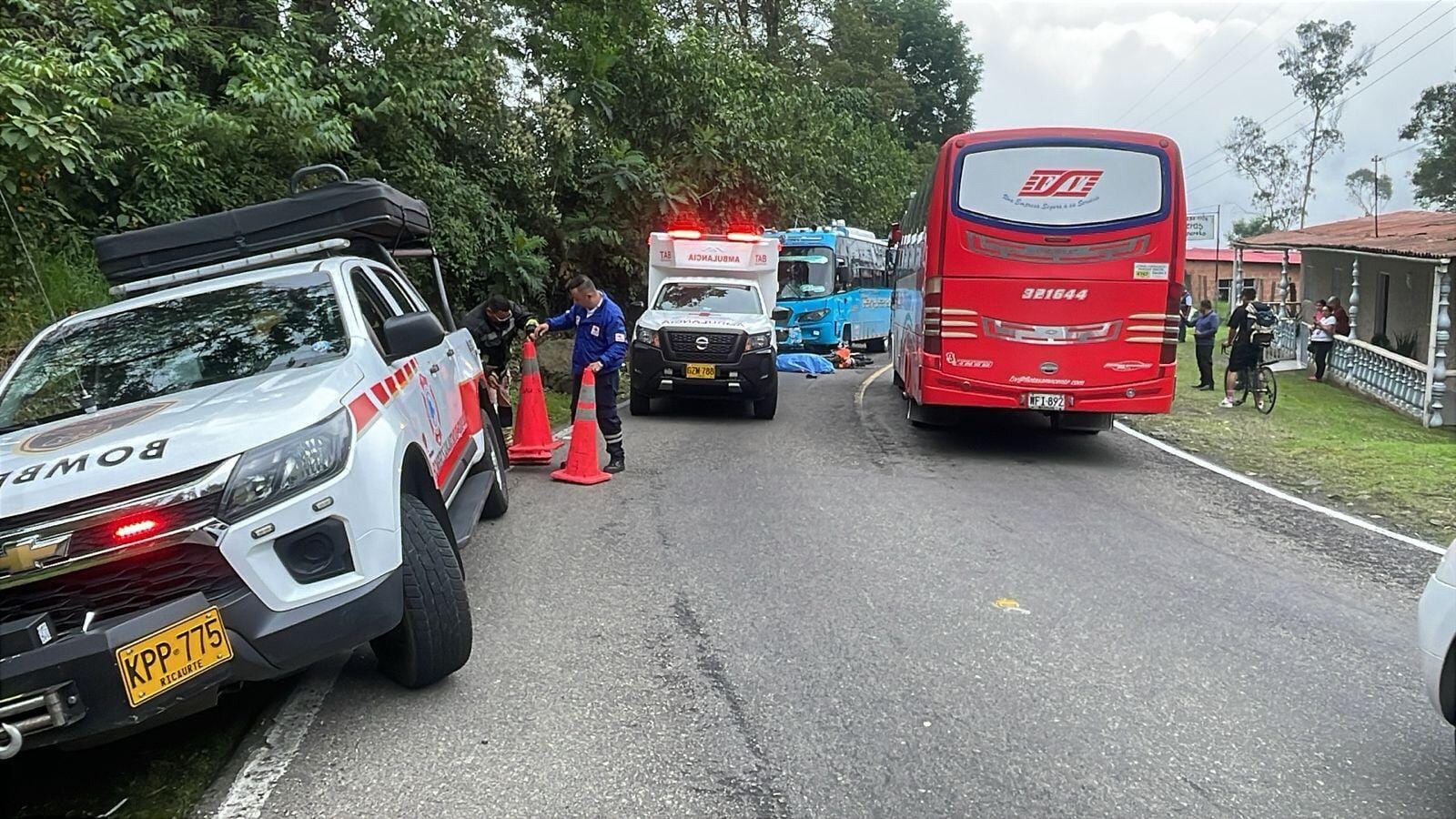Motociclista murió en accidente de tránsito.