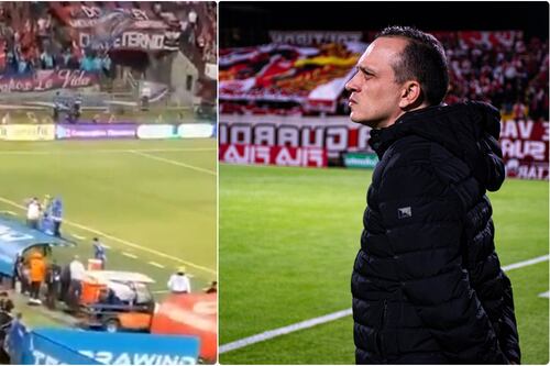 Hincha de Medellín se metió a la cancha y habría intentado agredir a Alejandro Restrepo