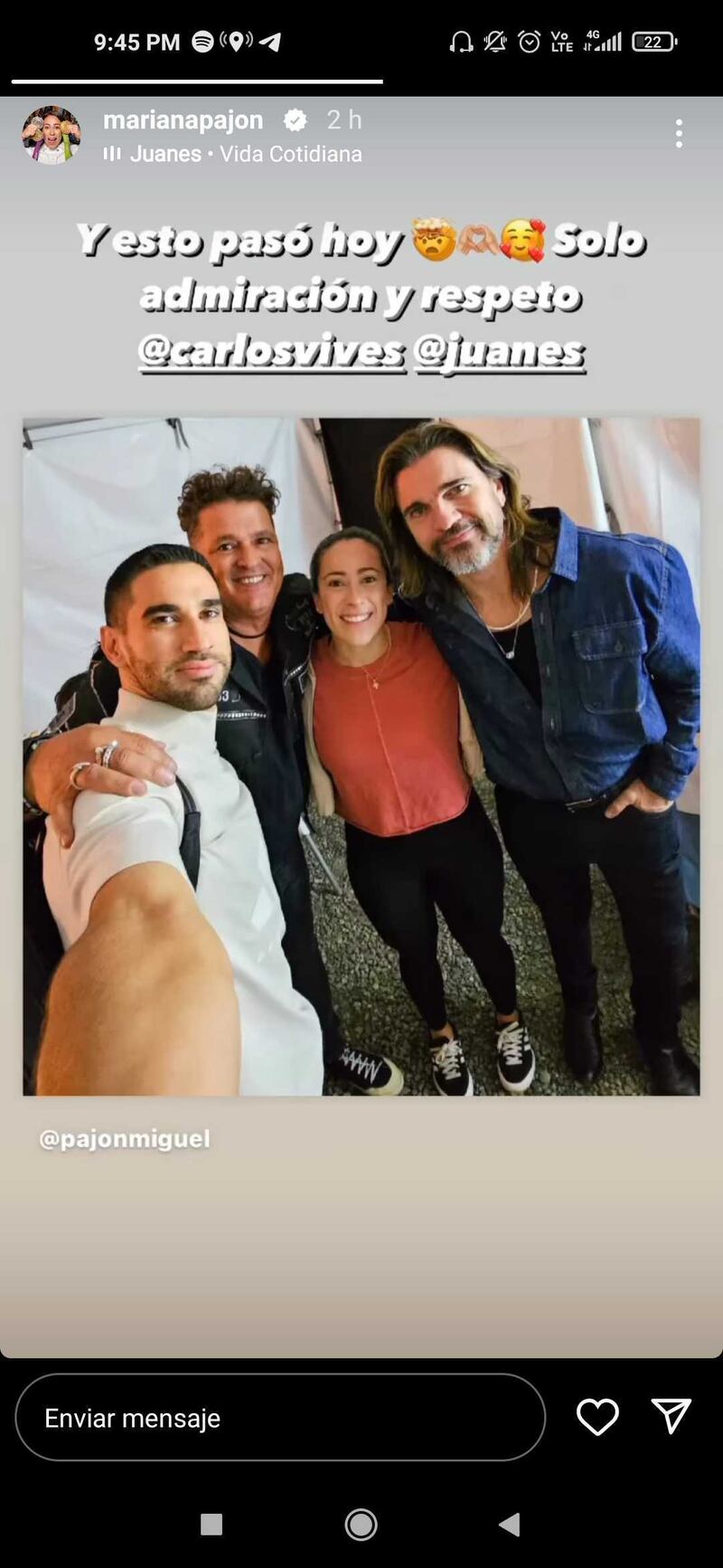Mariana Pajón con Carlos Vives y Juanes
