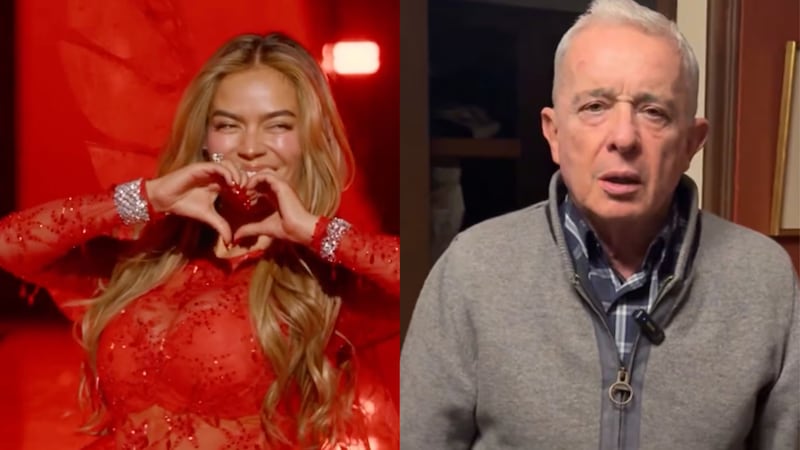 Álvaro Uribe se unió a la tendencia de Victoria’s Secret y felicitó a Karol G y a Valentina Castro