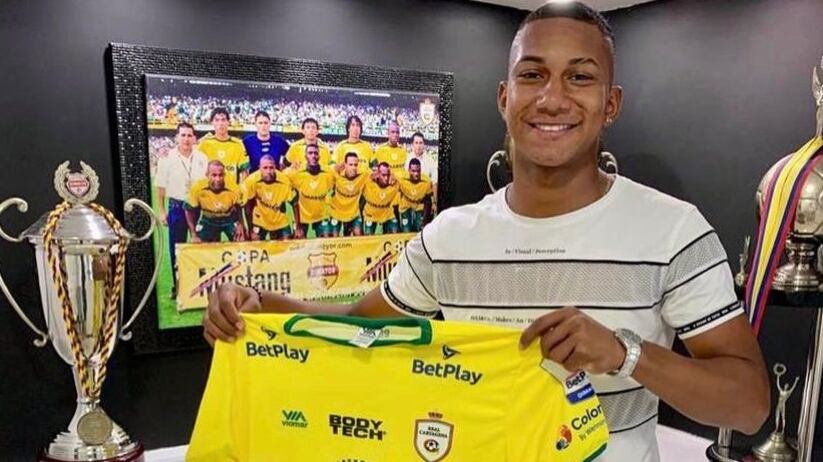 El jugador de la Selección Colombia Sub 17, Rafael Santos Mercado.