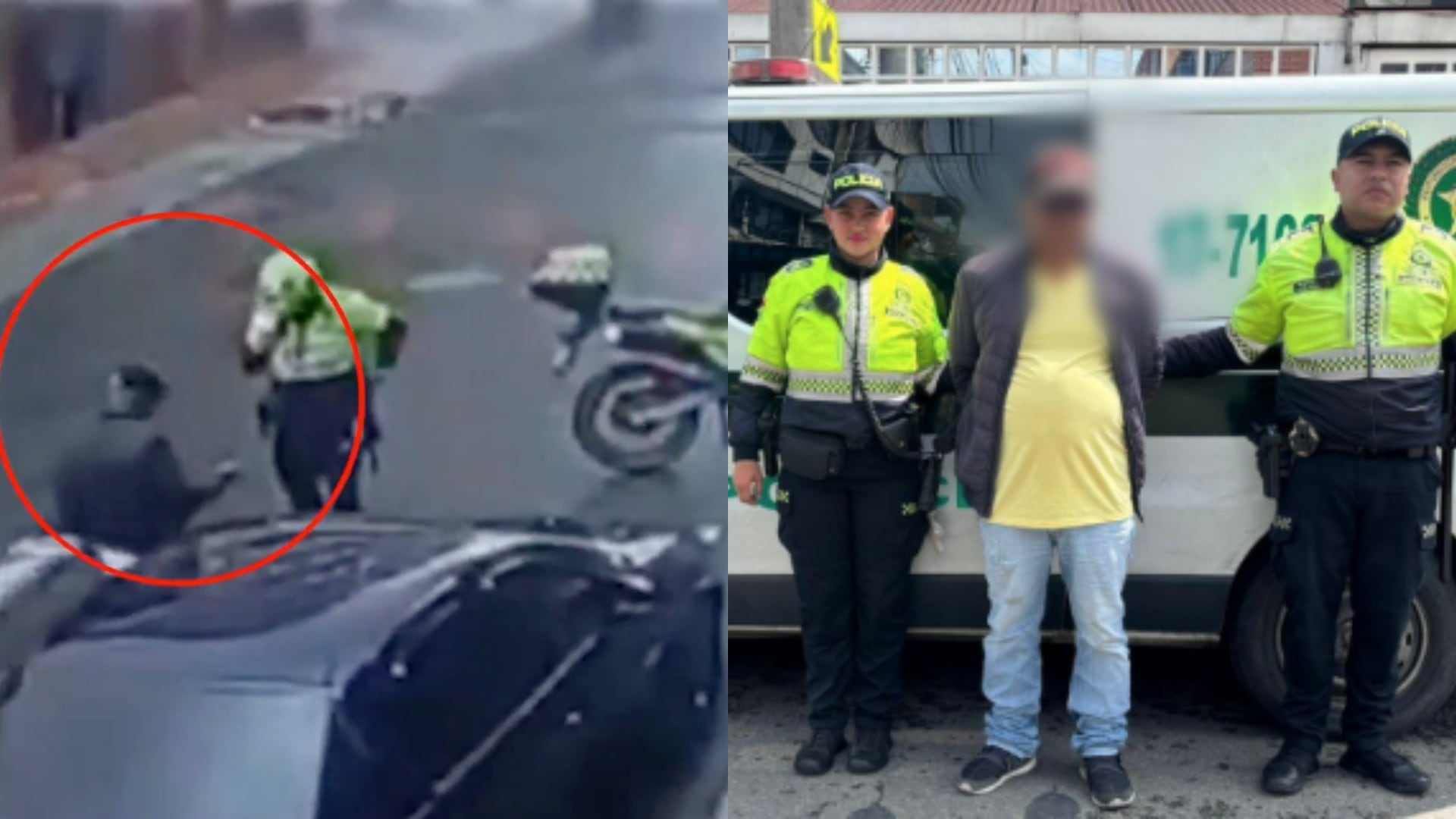 Captura de ladrón de carros en Bogotá con nueve llaves maestras.