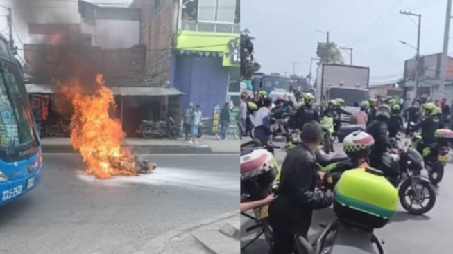 Foto violento asalto en Bosa termina en balacera y captura ciudadana.