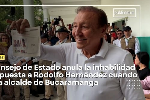 Rodolfo Hernández demandará al Estado tras la anulación de su sanción desde el Consejo de Estado