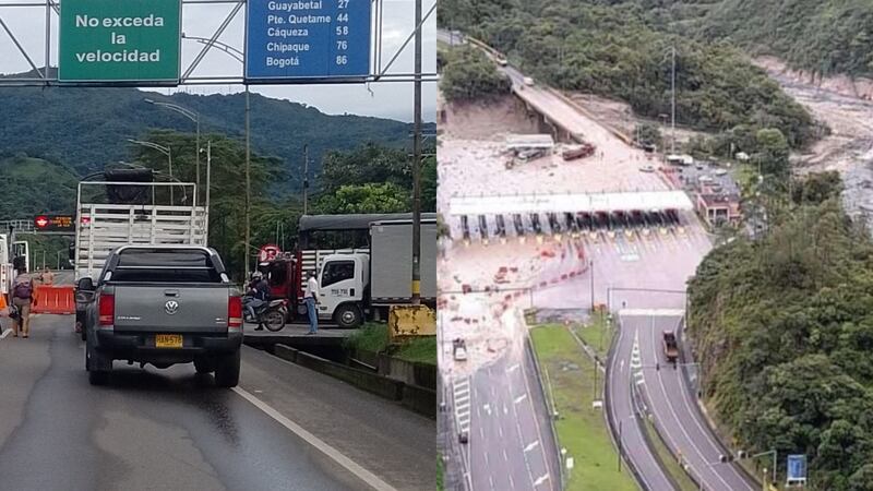 ¿Viaja al Llano? Concesión reportó el cierre total de esta vía desde Bogotá por emergencia en Quetame.