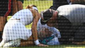 Video: Tenista sufre escalofriante lesión en la cancha de Wimbledon