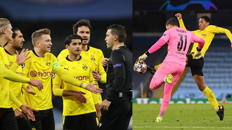 Polémicas en Manchester City vs Borussia Dortmund