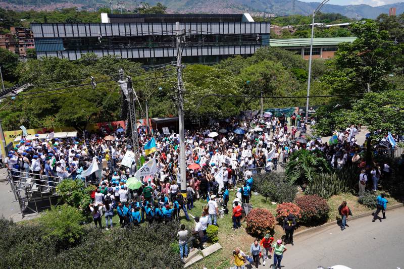 Daniel Quintero, exalcalde de Medellín, en un evento político