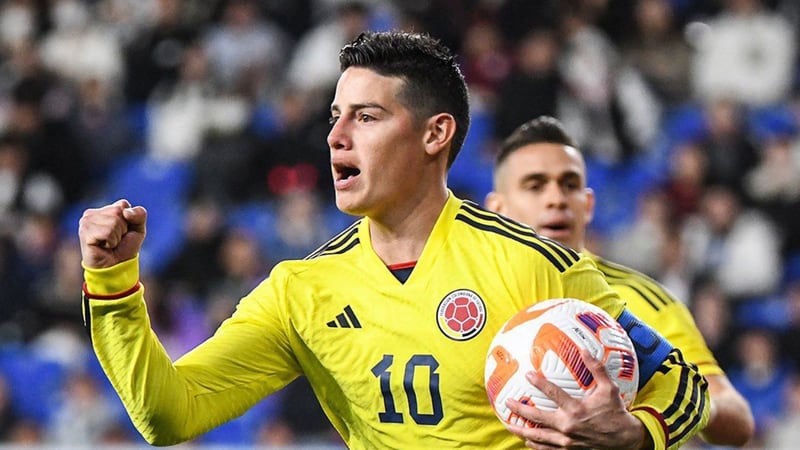 James Rodríguez agradeció a los hinchas de la selección Colombia que madrugaron para ver el partido contra Corea del Sur.