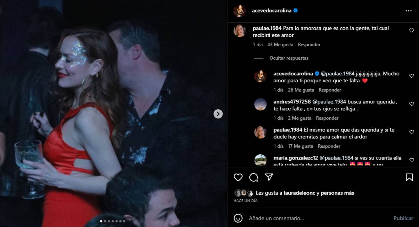 Carolina Acevedo está próxima a cumplir 44 años de edad y desde ya celebra en sus redes sociales, pero un comentario no fue de su agrado.